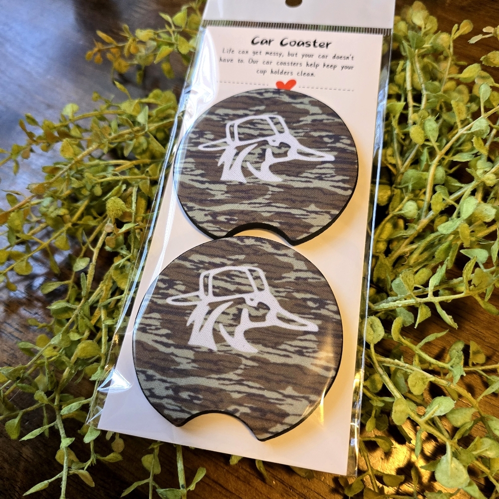 Camouflage Car Coaster Set for Men